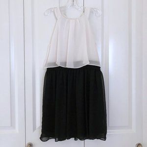 By & By Black and White tank dress